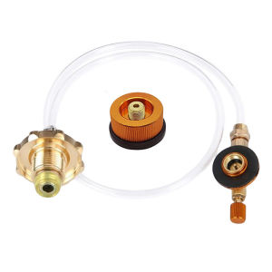 Alat Refil Gas Canister Portable Fullset Alat Isiulang Gas Kaleng Selang Regulator Gas Kaleng Propane Butane Hi Cook SELANG Pengisi Daya Gas Adaptor Coupler Tangki Adaptor Isi Ulang