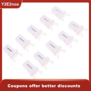 【Y2E2noa】 10pcs Trash Can Plastic Lock Self-Locking Switch Replacement Catch Compatible Touch Lid Bin Latch Black White Repair Clip
