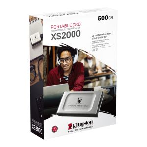 [Logo ใหม่] Kingston XS2000 SSD 500GB I 1TB I 2TB I 4TB ความเร็ว 2000MB/s USB Type-C USB 3.2 External (SXS2000)