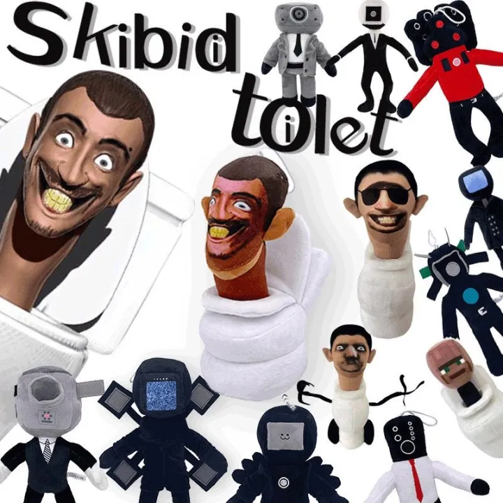 ฟิกเกอร์ขนาดเล็ก 【Cai-Cai】COD ของเล่นตุ๊กตา Skibidi Toilet ของเล่นสําหรับเด็ก พร็อพสําหรับแกล้งคน