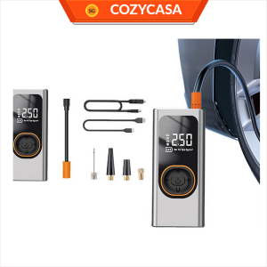 Portable Wireless Tire Inflator Pump with Digital Gauge and LED Light