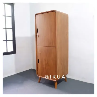 Lemari baju jati 1 pintu