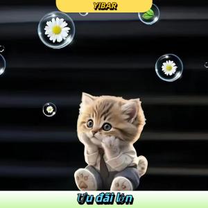 YIBAR 1PC hoodie Kitten hoàn thành thông gió Clip trang trí xe aromatreatment phụ kiện Acrylic