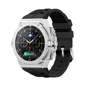 Luxury Mod Kit Alloy Metal Case For Samsung Galaxy Watch 8 Classic 46mm Rubber Band Stainless Steel Modified Case