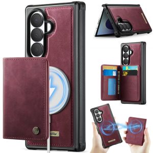 Magnetic 2-in-1 Detachable Wallet Case for Samsung Galaxy Z Fold8 Ultra/8 RFID Blocking PU Leather Phone Cover with 4 Card Slots & Cash Slot Kickstand Support Wireless Charging (Black)
