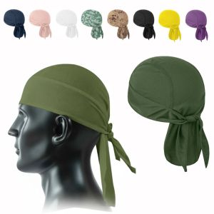 SHIRUI Solid Color Quick-dry Headscarf Camouflage Print Sweat-wicking Fabric Sports Headband Versatile Foldable Sun Protection Headscarf Outdoor Sports