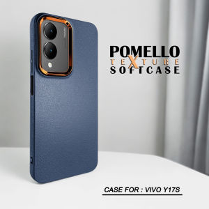 Case Vivo Y17S Softcase POMELLO LEATHER PATTERN Casing Case Hp Vivo Y17S