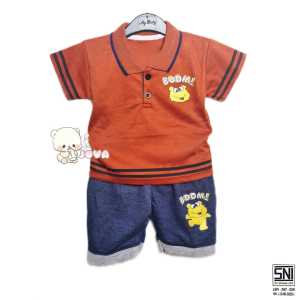 JOVA BAJU BAYI LAKI LAKI SETELAN ANAK COWO LUCU STELAN COWOK 6 12 BULAN KEREN TRENDY KEKINIAN KERAH WANGKI BOOM
