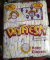 Dryfresh Baby Cloth Like Diaper  30 pcs.  ( NB-S,M. L, XL,XXL) TAPE. 
