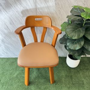 เก้าอี้หมุนไม้ยางพารา เก้าอี้ VG02 สีสัก / ออกใบกำกับภาษีได้ (1 ออร์เดอร์ ต่อ 1 คำสั่งซื้อ)