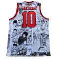 Jersey Hanamichi Sakuragi Shohoku Slam Dunk Anime Swingman Bola Basket NBA Baju Kaos T-Shirt Tshirt. 