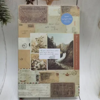 A5Notebook Vintage Retro Notebook Hand-drawn illustration School Supplies Notebook Gift Kraft paper