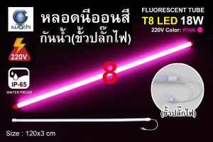 IWACHI หลอดไฟงานวัดไฟกันน้ำ T8 18W หลอดสี ไฟประดับ ไฟLED ไฟงานวัด เครื่องไฟ หลอดไฟLED พร้อมปลั๊ํกเสียบ