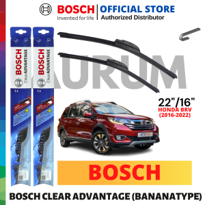 Bosch Clear Advantage Wiper Blade set for Honda BRV 2016 -PRESENT (22/16) 2pcs