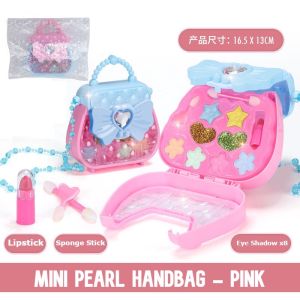 #Readystock  Cute Girls Princess Pretend Makeup Set Kids Simulation Children Toy MakeUp set Handbag