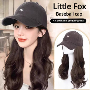 【🔥🔥Hot Sell】Baseball Cap With Synthetic Hairextension Long Hair Wig Hat For Women/Wig Cap For Woman 一体式假发帽