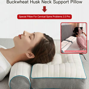 Japanese cylindrical anti-traction cervical pillow latex buckwheat pillow core neck guard a pair of household pillow cores to help sleep