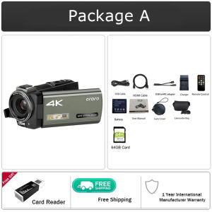 ORDRO AX60 4k Ultra HD Video Camera With 12x Optical Zoom For Live Streaming And Vlogging