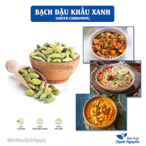 Bạch đậu khấu Xanh 100g (Thảo quả xanh hạt bưởi Ấn Độ gia vị thơm ngon cho món ăn) - Thảo Dược Hạnh Nguyên