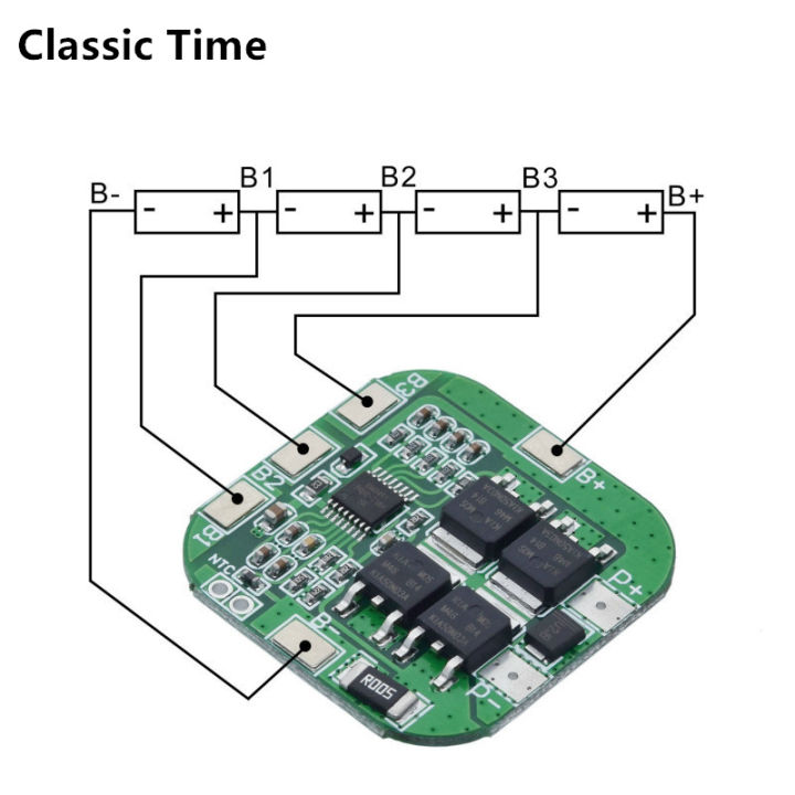 Mạch BMS PCM bảo vệ pin i-ion LicoO2 Limn2O4 18650 4S 14.8V / 16.8V 20A ...