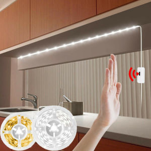 Ranpo Smart Lamp PIR Motion Sensor Hand Scan LED Night light 5V USB LED Strip Waterproof Tape Bedroom Home Kitchen Wardrobe Decor