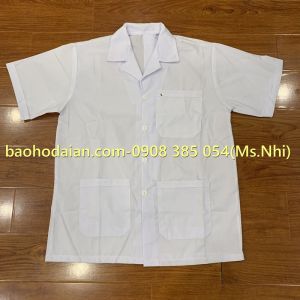 Áo blue/ áo tạp vụ nam ngắn tay vải lon Nhật thoáng mát