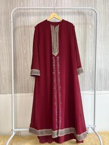 Scloth Bandung SA027 Abaya Renda Muslim Wanita / Abaya Indira