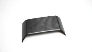 OnlyF U Carbon Fiber Car Interior Rear Center Console Navigation Screen Upper Panel Cover Trim For Tesla Cybertruck Cyberbeast 2024 2025 Q3P9R