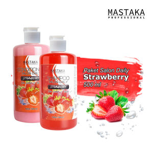 MASTAKA Shampoo Salon Paket Strawberry Shampo & Conditioner BPOM