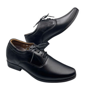 Giày tây nam công sở tăng chiều cao 7cm giày đi bền em chân đế chống trơn trượt màu đen bảo hành keo trọn đời
