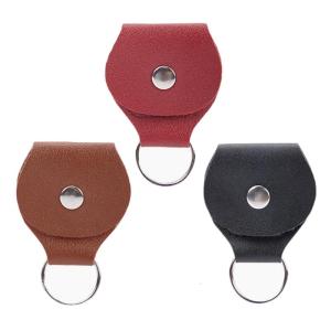 Fashion Guitar Pick Organizer Guitar Pick Case Guitar Pick Storage Bag Guitar Accessory Tool Pocket PU Texture for Pick