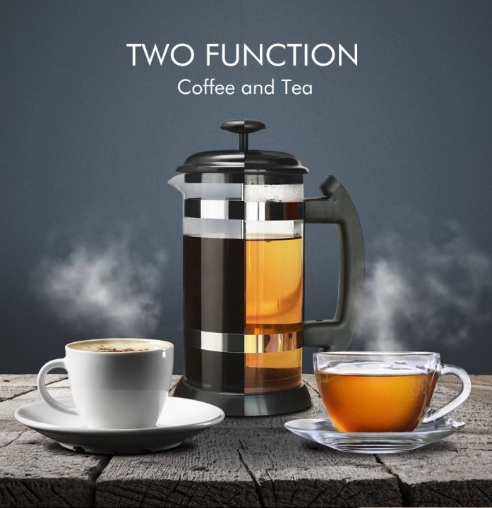 【i Cafilas】[GFB] 600/800/1000ML French Press Pot Coffee Tea Teapot