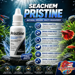 Seachem Pristine 30ml Beneficial Bacteria Water Clarifier | Organic Waste Remover | Aquarium Bio Cleaner | Freshwater Marine Tank Conditioner | Ammonia Nitrite Nitrate Reducer | Crystal Clear Water | Original Formula Repack
