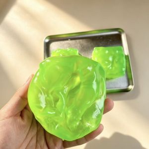 NOVAWEAR 6cm Cheese Squeezed Cube Super Soft Anxiety Relief Fidget Toy Kids Toy Hand Relax Cheese Squishy Toy Office Desk Toy