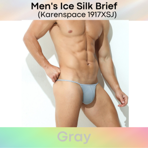 Mens Brief : Ice Silk Thin Waistband (Karenspace KS1917XSJ)