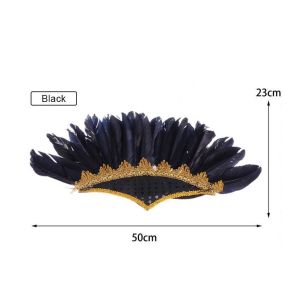 Indian Feather Head Dress Headband Indian Stage Performance Hair Accessories