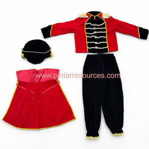 READY STOCK Kids Prince Warrior Costume Set Royal Guard King Prince Fancy Dress Cape Hat Stage Performance Outfit
