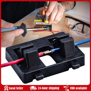 ABS Wire Fixture Welding Soldering Station High Temperature Resistant for Thick and Thin Wire Cable Clamps Welding Repair Tools Adjustable Welding Fixture For MIG TIG Electrode Holder With Secure Clamps Metalworking Soldering Station Bracket Stand