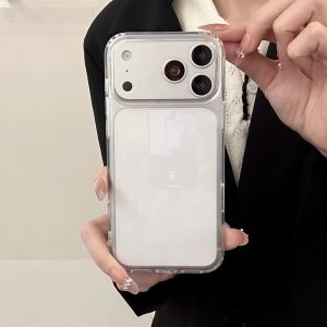 1.5MM Thick Clear Hard Acrylic Phone Case For iPhone 18 17 16 15 14 13 Pro Max High Transparency Shockproof Anti-scratch Cover