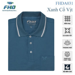 Áo polo trung niên có túi chất vải cao cấp mềm mịn chất vải co giãn form rộng thoải mái màu sắc trung tính FHDA031