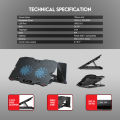 Fantech Cooling Pad RGB NC20 Kipas Pendingin Laptop Cooler. 