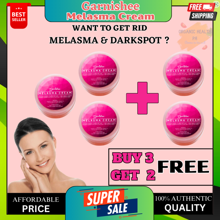 Buy 3 Get 2 Original Garnishee Melasma Cream 100 Effective Organic Pekas Remover Anti Freckle 5143