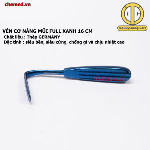 Vén cơ nâng mũi dùng trong y tế full xanh 16 cmchất liệu thép đức