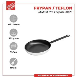 Fry Pan / Wajan Penggorengan / Teflon Anti Lengket 28 cm MAXIM PRO Bakelite Handle (1091693)(F7)