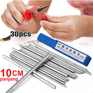 Kawat Gulung Perhiasan Set 30pcs Alat Membuat Perhiasan Peralatan Tukang Emas Batang Baja Stainless Ukuran 0.5mm - 5mm Bahan Kuat Tahan Karat Kerajinan DIY Proyek Benang