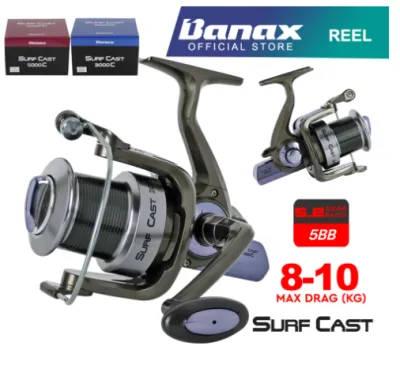 Banax Surf Cast 8-10kg Maxdrag Fishing Reel Surf Reel Long Cast Saltwater