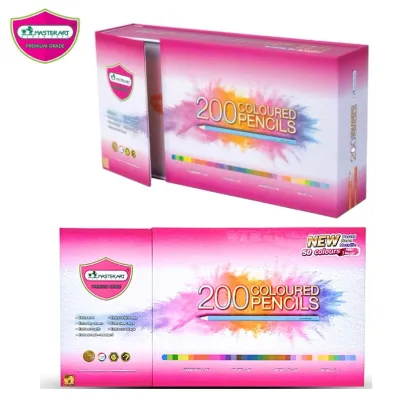 สีไม้ Master Art แท่งยาว 200 สี รุ่นใหม่ ชุดใหญ่ (ราคาต่อ 1 กล่อง)