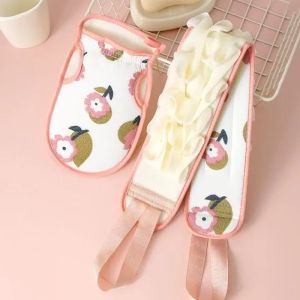 ฟองน้ำขัดผิว ใยฟองน้ำสครับผิว ผ้าเช็ดตัว ถุงมือดอกไม้สำหรับอาบน้ำสปาผิวอุปกรณ์ขัดผิวผ้าสปาตัว