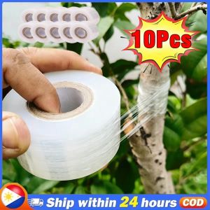 10/8pcs Grafting Tape PVC Plant Grafting Tools Self Adhesive Silk Film Bind Belt Grafting Garden Tools