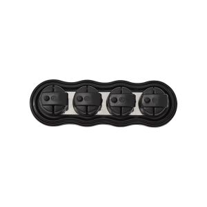 GIORGIONE Self-Adhesive Multi Cord Holder Built-in Reserved Wire Slots Charging Cable Fixed Storage Buckle Practical Design Solid Smooth Plastic Wire Management Clips Storage
